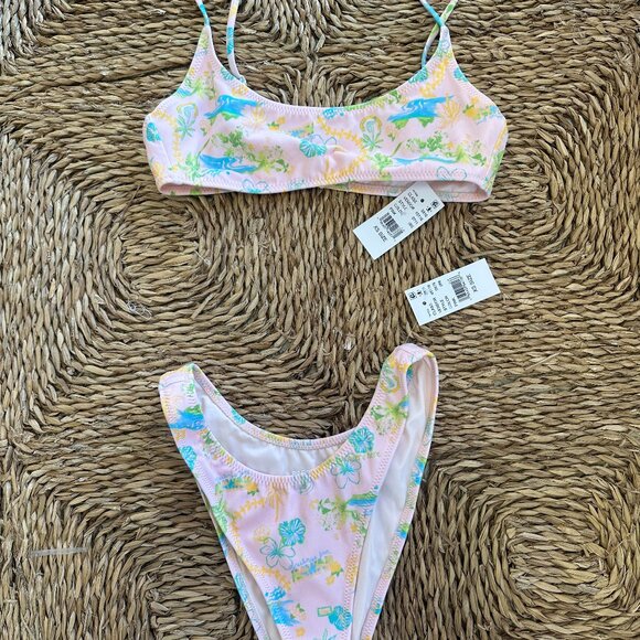 PacSun Other - Pac Sun Bikini Pink Hawaiian Print
